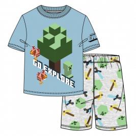 Minecraft rövid ujjú pizsama