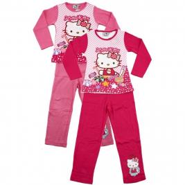 Hello Kitty pamut josszú pizsama lányoknak
